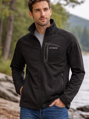 Columbia Men's Black Performance Softshell Jacket